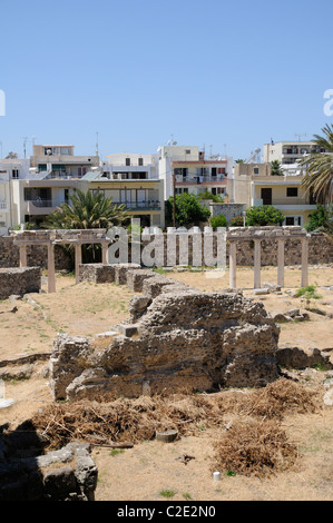 Die römischen Ruinen auf der westlichen archäologischen Stätte im Stadtzentrum von Kos Insel Kos Griechenland Stockfoto