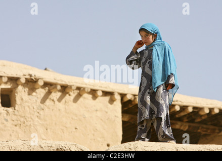 Ein einheimisches Mädchen, Feyzabad, Afghanistan Stockfoto