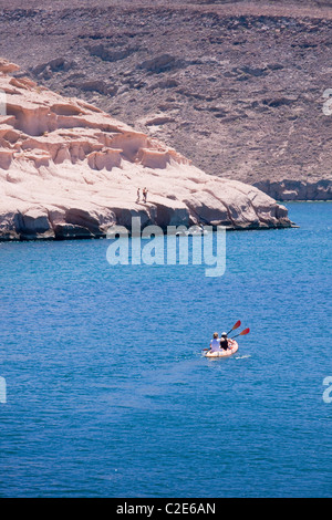 See-Kajak, Ensenada Grande, Isla Espíritu Santo, Sea of Cortez, Baja California, Mexiko. Stockfoto