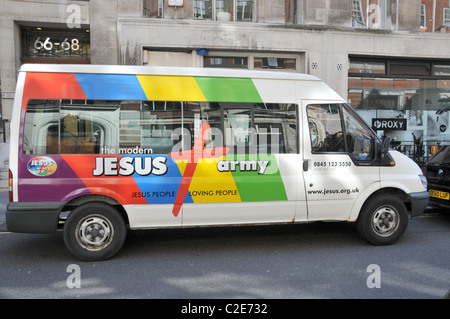 Die modernen Jesus Armee London Christian Religion evangelische wiedergeboren Stockfoto