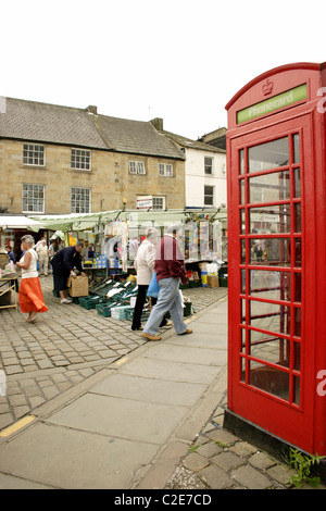 Otley Markt, West Yorkshire, Großbritannien Stockfoto