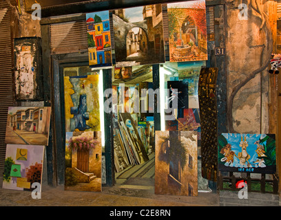 Alten Damaskus Syrien Antik Basar Kunsthandlung Souq Flohmarkt Stockfoto