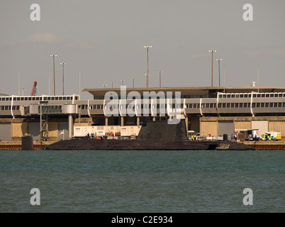 Angetriebene Atom-u-Boot festgemacht HMS Astute in Southampton Hampshire England UK Stockfoto