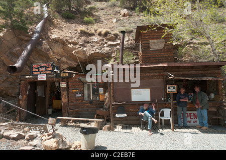 Colorado, Idaho Springs, Phoenix Gold Mine, Visitor Center, Bergleute, die Durchführung von Touren Stockfoto