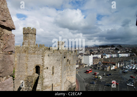 Caernarfon Gwynedd Wales Stockfoto