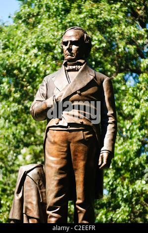 Staatsmann Daniel Webster Statue im Central Park in Manhattan, New York City, USA Stockfoto