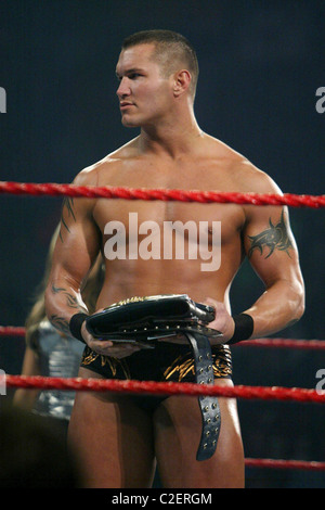 Randy Orton WWE präsentiert Cyber Sunday Live im Verizon Center - Randy Orton Vs Shawn Michaels Washington DC, USA - 28.10.07 Stockfoto