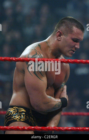 Randy Orton WWE präsentiert Cyber Sunday Live im Verizon Center - Randy Orton Vs Shawn Michaels Washington DC, USA - 28.10.07 Stockfoto