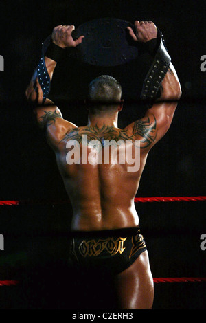 Randy Orton WWE präsentiert Cyber Sunday Live im Verizon Center - Randy Orton Vs Shawn Michaels Washington DC, USA - 28.10.07 Stockfoto