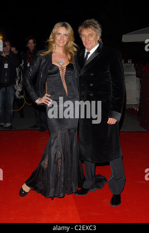 Penny Lancaster und Rod Stewart Cartier Abendessen anlässlich der Wiedereröffnung des Cartier-Flagship-Store in der Bond Street, statt auf Stockfoto