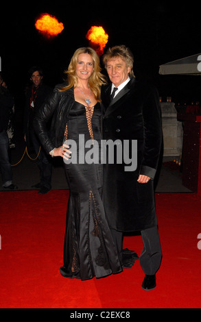 Penny Lancaster und Rod Stewart Cartier Abendessen anlässlich der Wiedereröffnung des Cartier-Flagship-Store in der Bond Street, statt auf Stockfoto