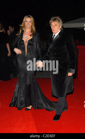 Penny Lancaster und Rod Stewart Cartier Abendessen anlässlich der Wiedereröffnung des Cartier-Flagship-Store in der Bond Street, statt auf Stockfoto