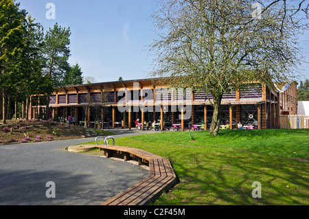 Blick auf den Garten von Robert Burns Birthplace Museum in Alloway, Ayrshire, Schottland Stockfoto