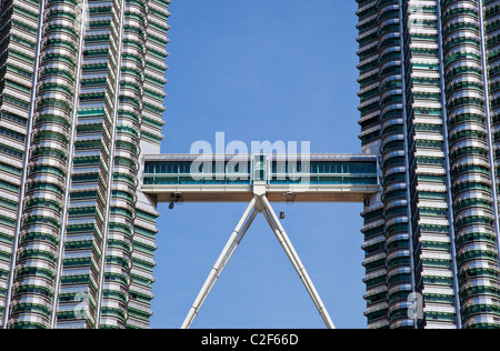 Skybridge, die Petronas Towers, Kuala Lumpur Stockfoto