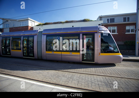 LUAS ist der irische Stadtbahn/Straßenbahn system Wartung Dublin, Irland. Stockfoto