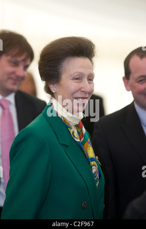 Ihre Königliche Hoheit Prinzessin Anne öffnet Lincolnshire Prime Fleisch Company Ltd T / A Bowmans Stockfoto