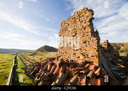 Mine-Altbauten in Rosedale, North York Moors, UK. Stockfoto