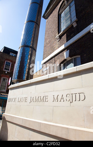 Brick Lane Jamme Masjid Moschee, Brick Lane, London, E1, UK Stockfoto