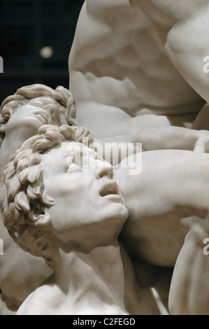 Detail: Ugolino und seine Söhne, modelliert ca. 1860 / 61, ausgeführt im Marmor 1865 – 67, von Jean-Baptiste Carpeaux Stockfoto