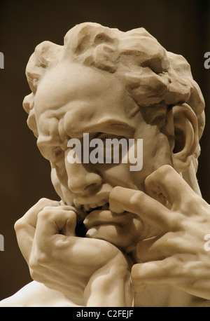 Detail: Ugolino und seine Söhne, modelliert ca. 1860 / 61, ausgeführt im Marmor 1865 – 67, von Jean-Baptiste Carpeaux Stockfoto