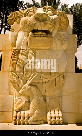 Lion 2 Cent Palmyra Syrien syrische Museum Roman Stockfoto