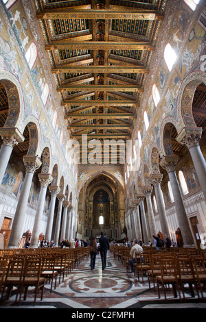 Die Kathedrale von Monreale, Palermo, Sizilien, Italien Stockfoto