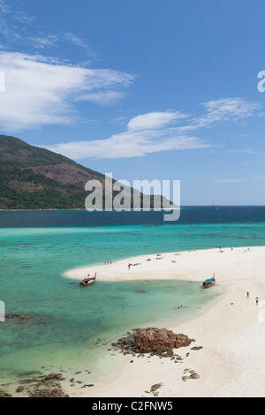 Weiße Streifen Sand auf Ko Lipe, Thailand Stockfoto