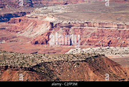 Schluchten und Mesa Tops in Canyonlands National Park, Utah, USA. Stockfoto