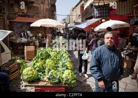 Sizilianisches Marktes (Mercato) Palermo Sizilien Italien Stockfoto