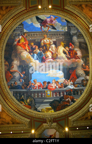 Kunst an der Decke im Inneren das Venetian Las Vegas Stockfoto