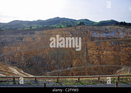 Die Martha Gold Mine, Waihi, Coromandel Halbinsel, Waikato Region, Nordinsel, Neuseeland Stockfoto