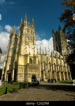 Canterbury Kent England Canterbury Kathedrale Westfassade Stockfoto