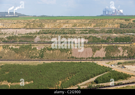 Tagebau Zeche, Deutschland. Stockfoto