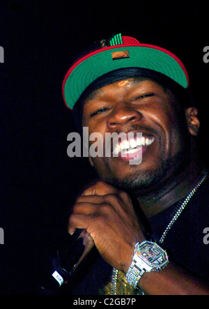 50 Cent live in der Odyssey Arena Belfast, Irland - 05.11.07 / Stockfoto