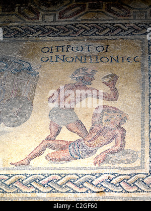 Kato Paphos Zypern Paphos archäologische Park Haus des Dionysos römisches Mosaik Stockfoto