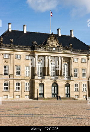 Amalienborg Palast, die Heimat der dänischen Königsfamilie Kopenhagen Dänemark Skandinavien Europa Stockfoto