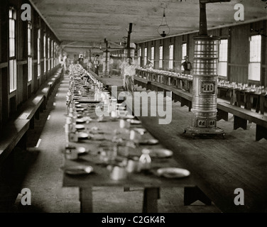 Washington, D.C. Mess Hall am Hospital in Harewood erhitzt durch aufwendige Öfen Stockfoto