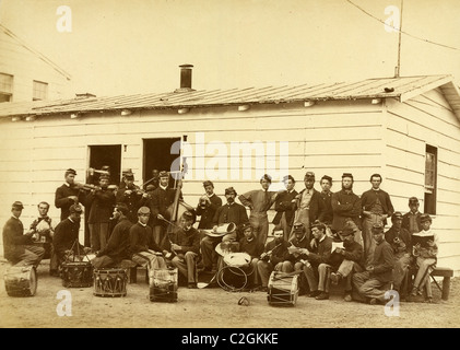 Drum Corps der 10. Veteran Reserve-Korps, Washington, D.C., April, 1865 Stockfoto