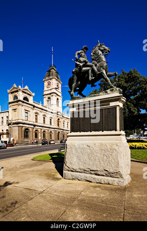 Ballarat Australien/Ballarat Rathaus und historisches Denkmal in Victoria, Australien. Stockfoto