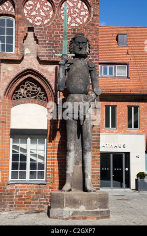 Roland-Statue, Brandenburg ein der Havel, Deutschland Stockfoto