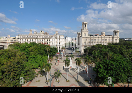 Havanna. Kuba. Blick auf Parque Central. Stockfoto