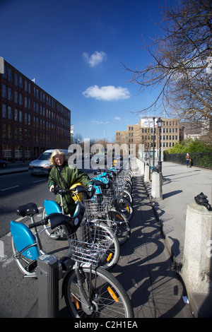 Dublin-Bikes Schema, Transport-initative Stockfoto