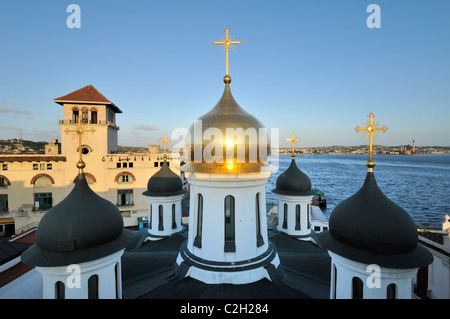 Havanna. Kuba. Habana Vieja / alte Havanna. Muttergottes von Kazan Russisch Orthodoxen Kirche. Stockfoto