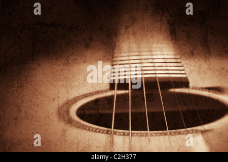 Grunge texturiert Gitarre Hintergrund Stockfoto