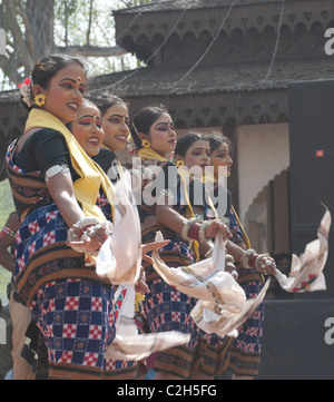 VOLKSTANZ DER SAMBALPUR [ORISSA] Stockfoto