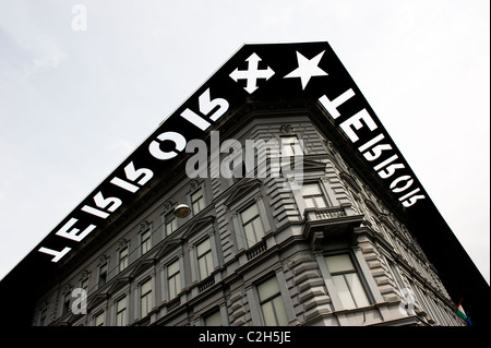 Das Haus des Terrors, 60 Andrassy St, Budapest, Ungarn - ehemaliger HQ von Ungarn gefürchtete Geheimpolizei und jetzt ein Museum. Stockfoto