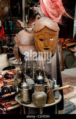 Alten Damaskus Syrien Antik Basar Kunsthandlung Souq Flohmarkt Stockfoto