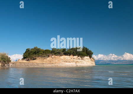 Korfu, Griechenland. Oktober. Die Felsformationen aus Sandstein in Sidari. Stockfoto