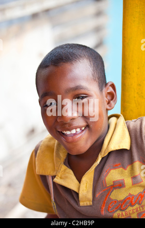 Kolumbianische junge, Bocachica, Cartagena, Kolumbien Stockfoto