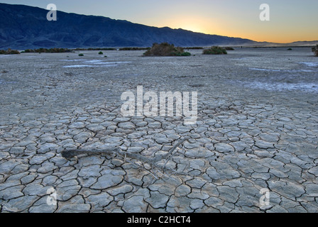 Clark Dry Lake befindet sich im Anza Borrego Desert State Park in Kalifornien. Stockfoto